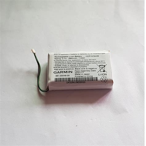 Original Size Battery 3 7v 1880mah 7 0Wh 361 0059 00 For GARMIN ZUMO