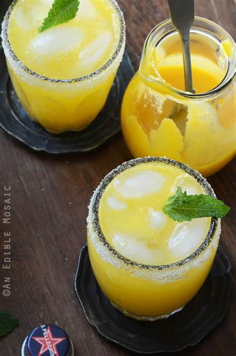 Virgin Mango Margarita Mocktail Recipe With Meyer Lemon An Edible Mosaic™