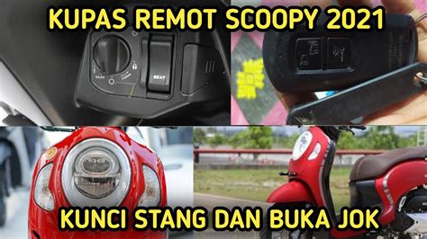 Cara Kunci Stang ON OFF Remot Buka Jok Scoopy 2021 YouTube