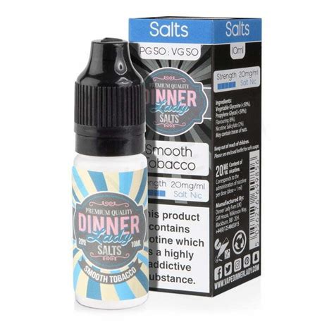 Lichid Dinner Lady Smooth Tobacco 10ml Merlinro