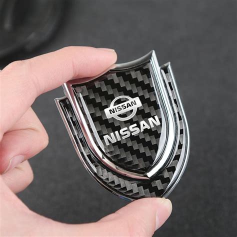 1 Piece Aluminum Alloy Carbon Fiber Car Sticker For Nissan Xtrail