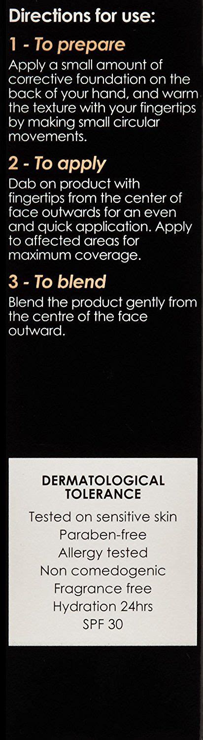 Vichy Dermafinish Corrective Fluid Foundation With SPF 30 25 Nude 1 Fl Oz