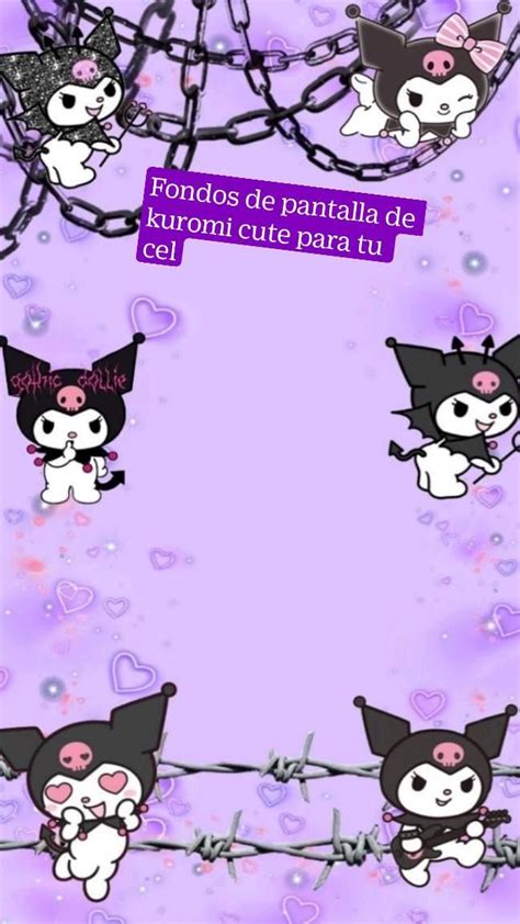 Fondos De Pantalla De Kuromi Cute Para Tu Cel วอลเปเปอร์น่ารัก วอลล์เปเปอร์การ์ตูน วอลล์เป