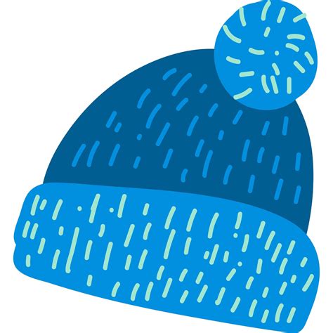 Blue Knitted Winter Hat Flat Vector Illustration 4819351 Vector Art At Vecteezy