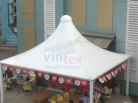 Modular Pvc Cover Conical Tensile Structure In Thane Vintex Tensile