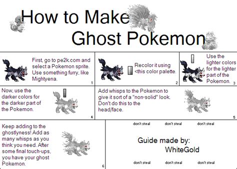 Ghost Pokemon Tutorial Pokemon Sprites Ghost Pokemon How To Make Ghosts