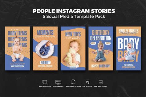 Baby Instagram Stories, Graphics - Envato Elements