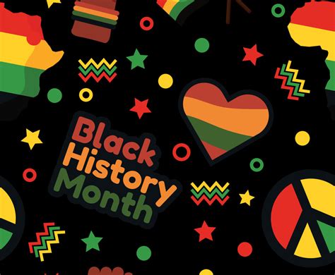 Black History Month Seamless Background