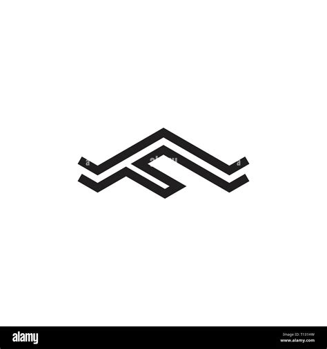 Letter F Mountain Shape Logo Vector Stock Vector Image And Art Alamy