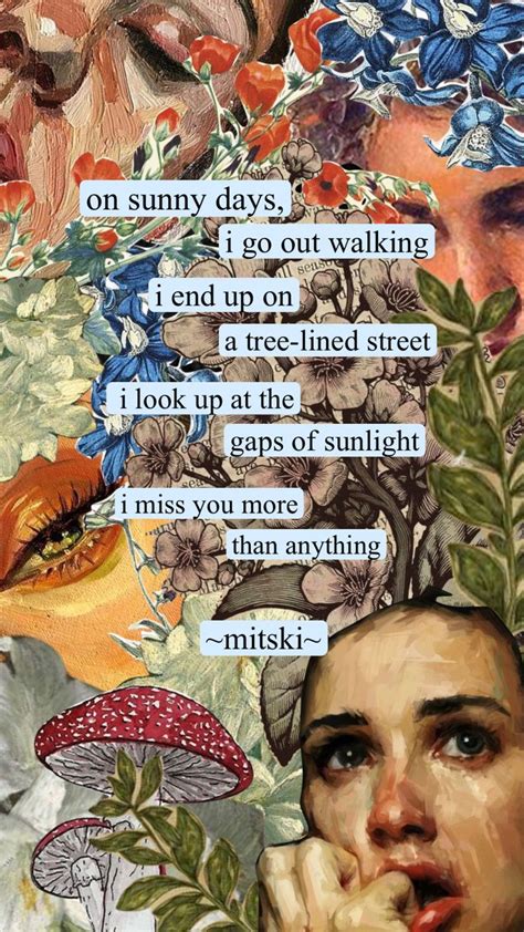 Mitski Flowers Plants Song Aesthetic Shuffle Collage Vintage