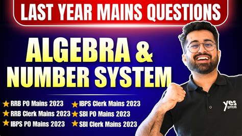 Algebra Number System Previous Year Mains Questions 2023 All Bank