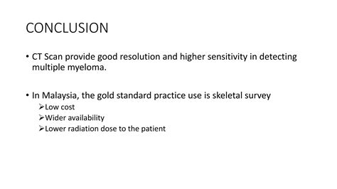 Low Dose Whole Body Ct Scan For Detection Of Multiple Myeloma Ppt