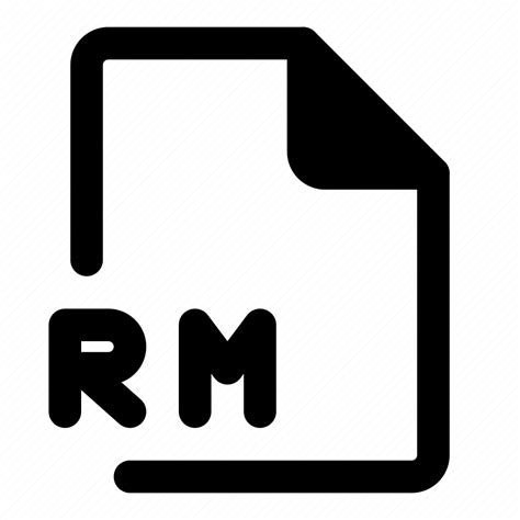 Rm, file, format, document, extension icon - Download on Iconfinder