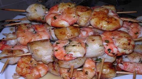 Brochette de St Jacques et gambas délicieux Recette Facile