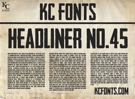 Headliner No. 45 Font | dafont.com