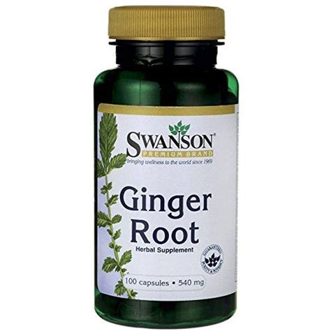 Swanson Ginger Root Mg Caps Herbalism Herbal Supplements