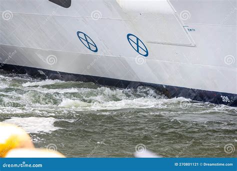 Bow Thrusters Of A Large Cruise Ship Editorial Photo Image Of