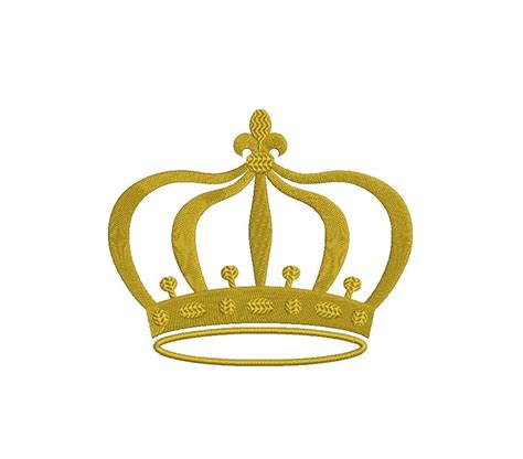 Crown Machine Embroidery Design Tiara Embroidery Pattern Etsy