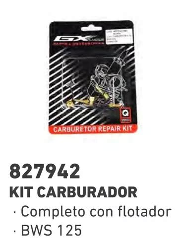 Kit Carburador Completo Yamaha Bws Calidad Original Cuotas Sin