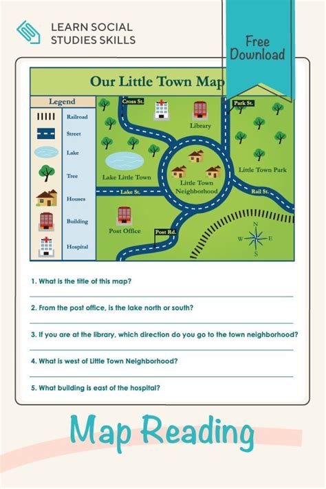 Free Map Reading Activities Worksheets