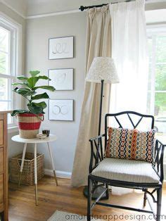 Black Chippendale Chair With Fiddle Leaf Fig Watercolor Art