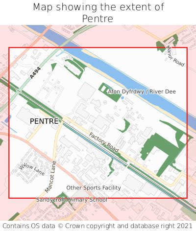 pentre pentre   map