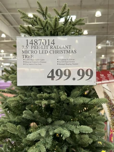 Costco Christmas Trees, 7.5' and 9' Micro-LED, 2022