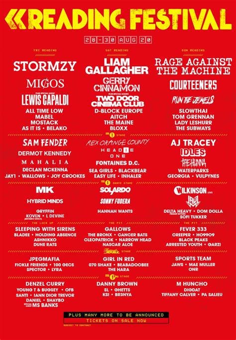 Reading Festival 2024 Line Up Rumours Jane Roanna