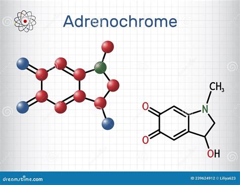 Adrenaline Structural Formula Vector Illustration | CartoonDealer.com ...