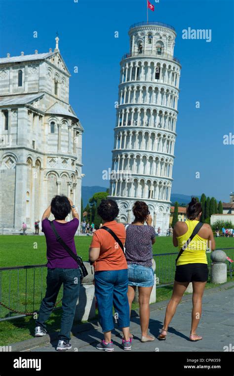 The Leaning Tower Of Pisa Torre Pendente Di Pisa Campanile