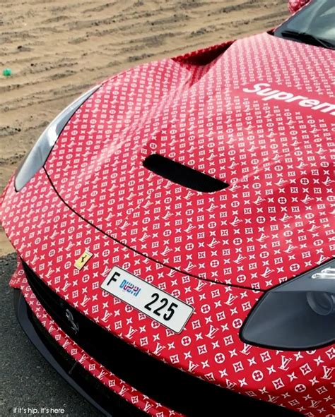 Louis Vuitton Supreme Wrapped Ferrari For Yr Old Money Kicks