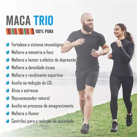 Maca Peruana Trio Amarela Vermelha E Preta 500mg 60 Caps Color Andina