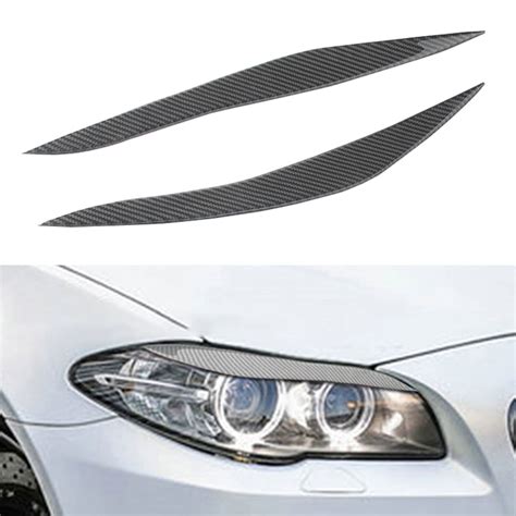 Car Headlight Eyebrow Eyelid Trim Eyebrows Eyelids Lids Abs Eyebrows