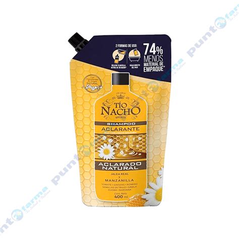 Shampoo Tío Nacho Aclarante 400 mL Punto Farma