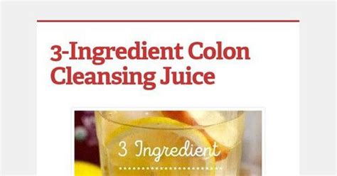 The 3 Ingredients Colon Cleanse Th Artofit