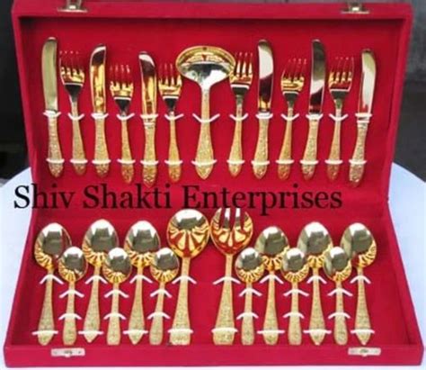 Gold Plated Brass Cutlery Set At Best Price In Pune Id 2850787593330