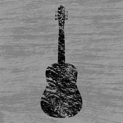 Grunge Guitar Vector