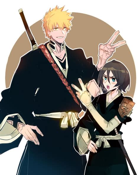 Pin De Sean Madridista Em Anime Ichigo E Rukia Byakuya Kuchiki