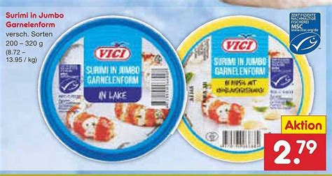 Surimi In Jumbo Garnelenform Angebot Bei Netto Marken Discount