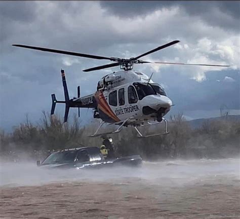 Arizona Helicopter Crew Rescues Driver From Flash Flooded Creek