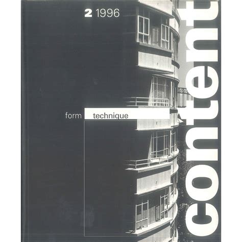 Form Technique Content Housing And City 21996 絕版英文設計書 建築人設計人的店 上博圖書