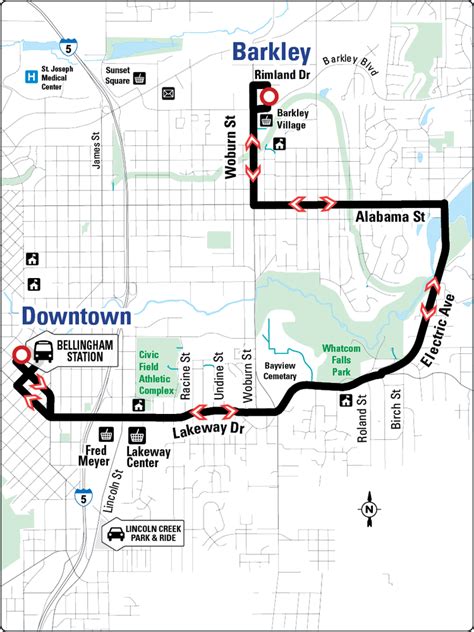 Whatcom Transportation Authority Route Barkley Downtown Cptdb