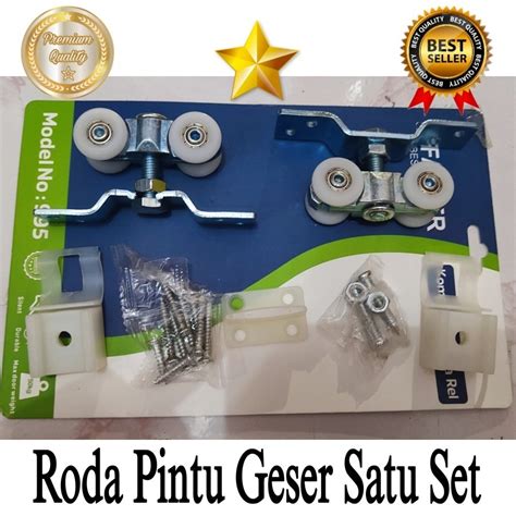 Jual Roda Rel Pintu Geser Satu Set Shopee Indonesia