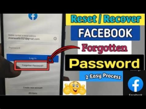 How To Recover Forgotten Facebook Password Recover Forget Fb