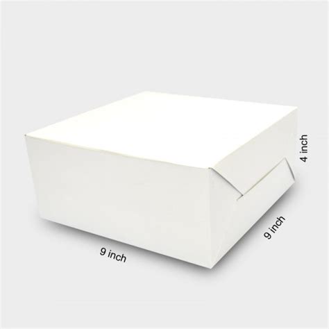 White Plain Cake Packaging Box Gsm Size X X Inch At Rs