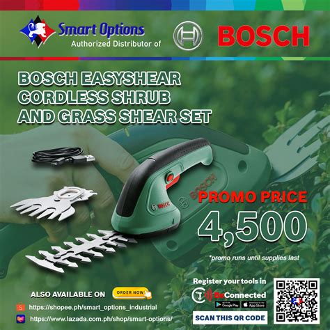 BOSCH EASYSHEAR CORDLESS SHRUB AND GRASS SHEAR SET Shopee Philippines