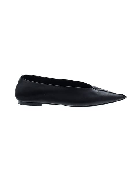 Zara Solid Black Flats Size 39 Eu 43 Off Thredup