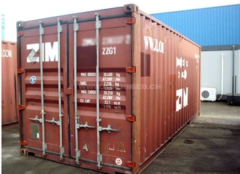 Conteneur maritime 20 box usagé K Schmied AG Transport Vente