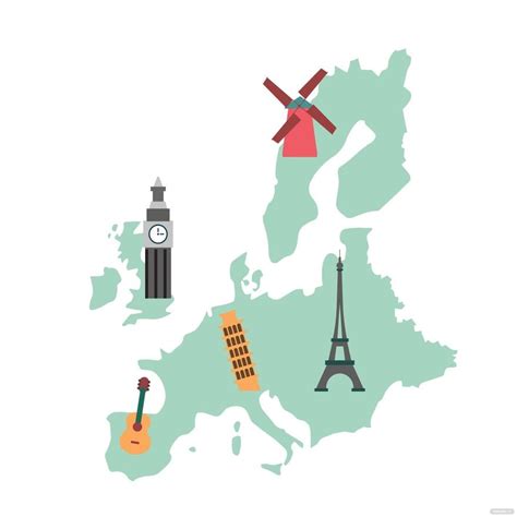 Free Cartoon Europe Map Clipart Eps Illustrator Png Svg The Best Porn