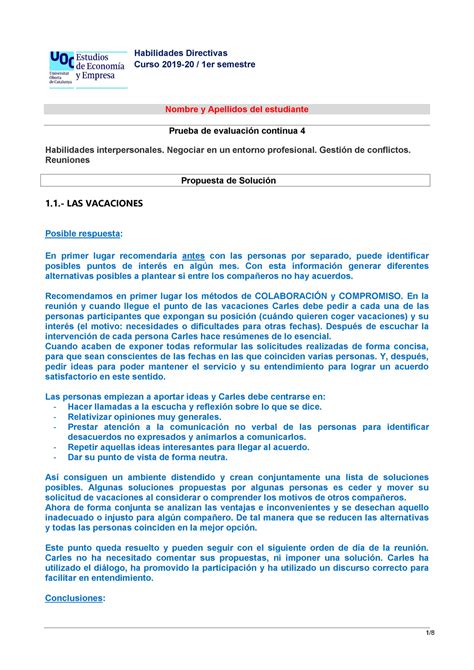 Solución PEC4 Habilidades Directivas Habilidades Directivas Curso